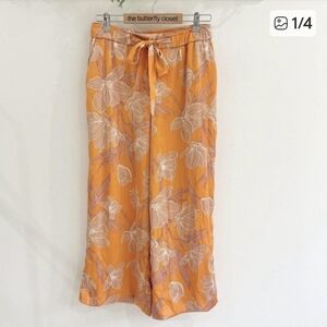 NWT Joie Orange and Purple Floral Pants